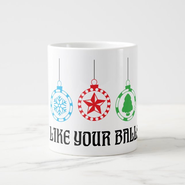 Jag gillar din Bollar Jumbokaffe Mugg (20 oz) Jumbo Mugg (Framsidan)