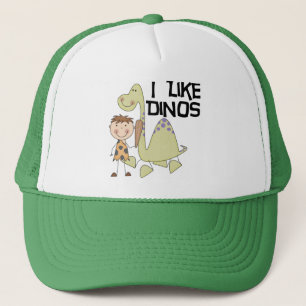 Jag gillar Dinos - pojkeTshirts och gåvor Truckerkeps