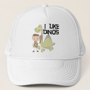 Jag gillar Dinos - pojkeTshirts och gåvor Truckerkeps