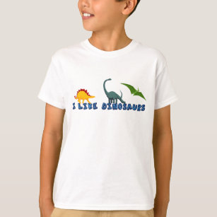 Jag gillar Dinosaurs Cute Dino Älskare Kids T Shirt