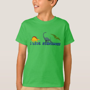Jag gillar Dinosaurs Kids Tee Shirt