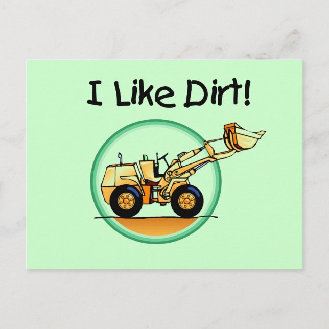 Jag gillar Dirt T-shirts och presenter Vykort (Framsida)