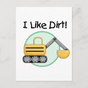 Jag gillar Dirt Tshirts och presenter Vykort