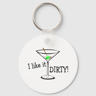 Jag gillar Dirty Martini 3 Nyckelring