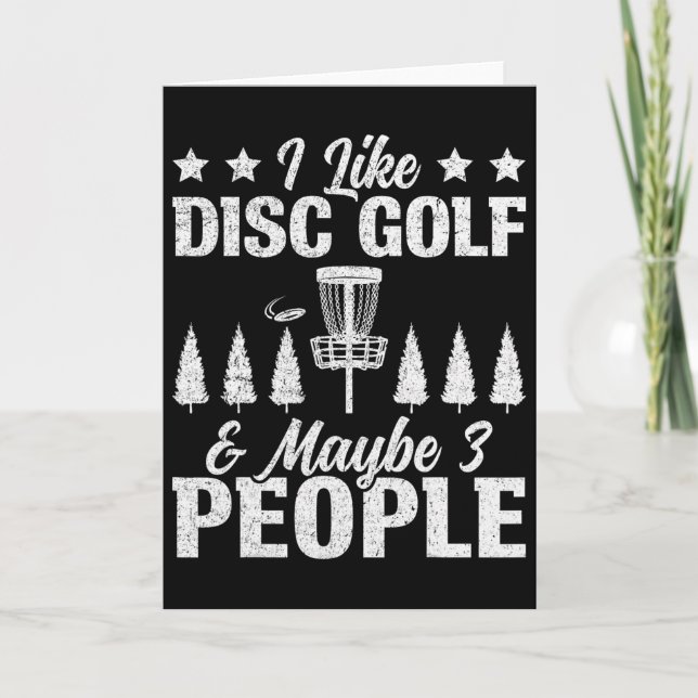 Jag gillar discgolf - Disc Golf Sket Design Disc G Kort (Framsida)