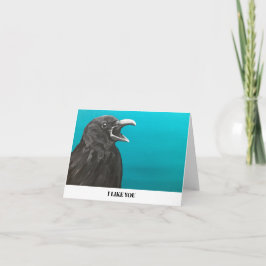 Jag gillar ditt anteckningskort för Kråka