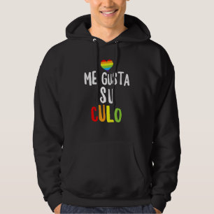 Jag gillar ditt Bass LGBT Q Gay pride-tillägg Hoodie