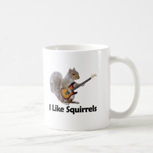 Jag gillar ekorrar kaffemugg
