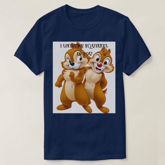 Jag gillar ekorren i dig t shirt (Design framsida)