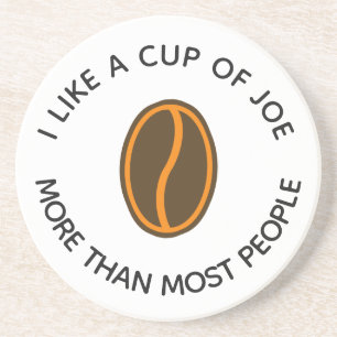 Jag gillar en kopp av glädje mer... Funny Coffee Underlägg