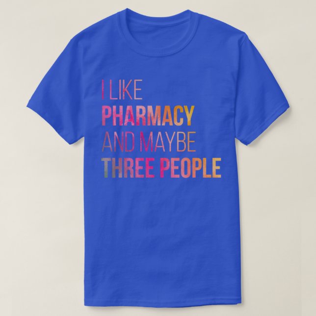 Jag gillar farmaci och kanske tre personer i Water T Shirt (Design framsida)