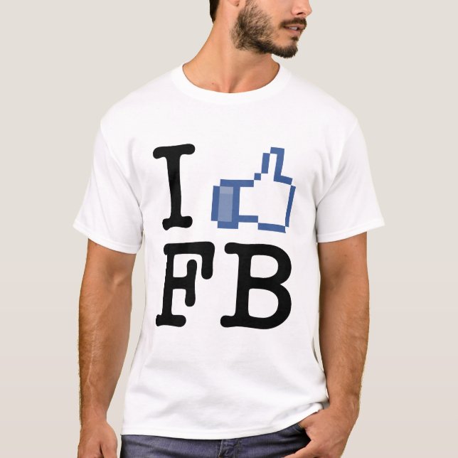 Jag gillar FB-T-tröja T-shirt (Framsida)