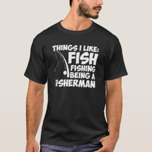 Jag Gillar Fiske Fiskar Fiskare Rolig Tröja