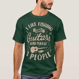 Jag gillar fiske och gitarrer och kanske 3 persone t shirt