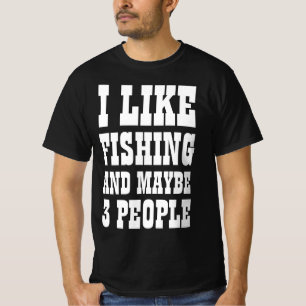 JAG GILLAR FISKE OCH KANSKE 3 PERSONER T-Shirt