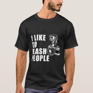 Jag gillar Flash People Camera Tshirt T Shirt