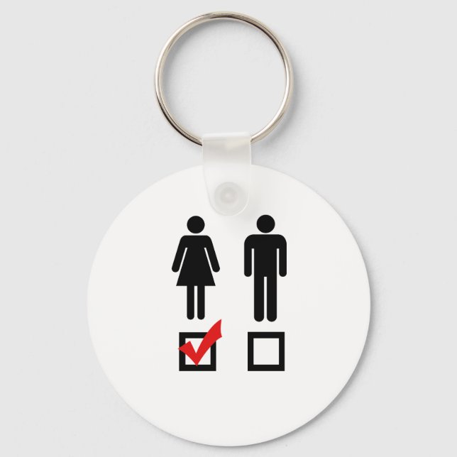 Jag gillar flickor nyckelring (Framsida)