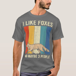 Jag gillar Foes och kanske tre Retro Foes Älskare T Shirt