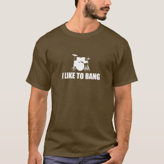 Jag gillar för att banka - trumma den fastställda t-shirt