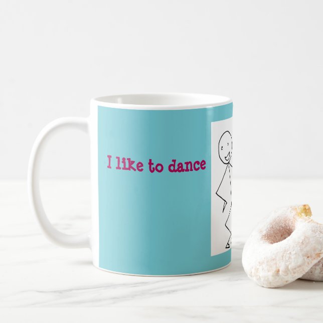 Jag gillar för att dansa med min ungar kaffemugg (Med munk)