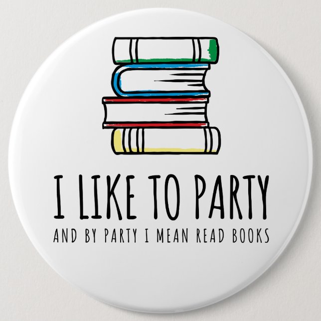 Jag gillar för att festa, och vid partyet betyder knapp (Framsida)