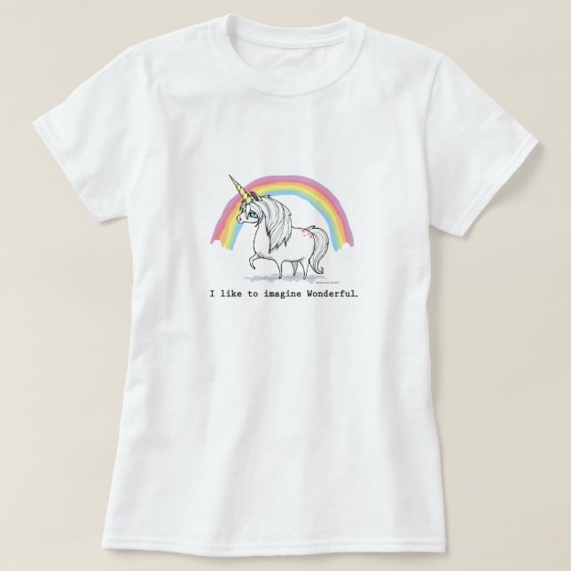 Jag gillar för att föreställa underbara t-shirt (Design framsida)