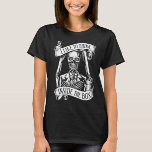 Jag gillar för att tänka insida boxas t shirt