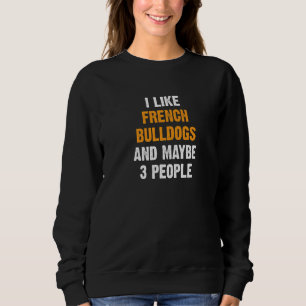 Jag gillar Fransk Bulldog Frenchie Owner Fransk Bu T Shirt