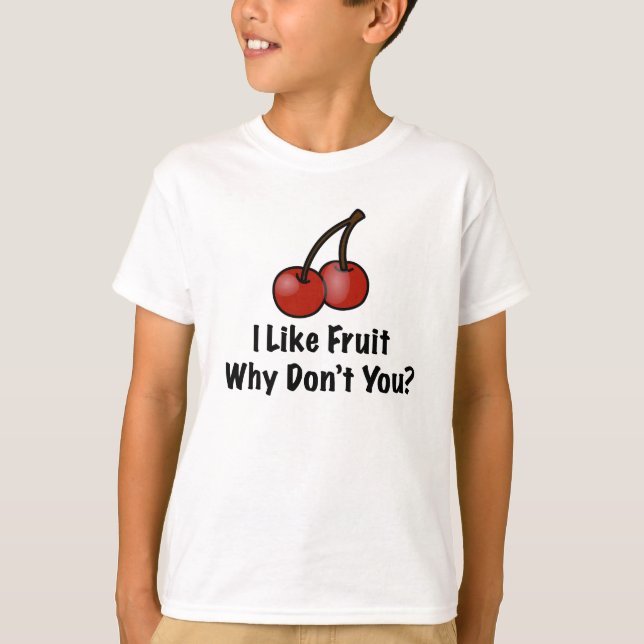 Jag gillar frukt tee shirt (Framsida)