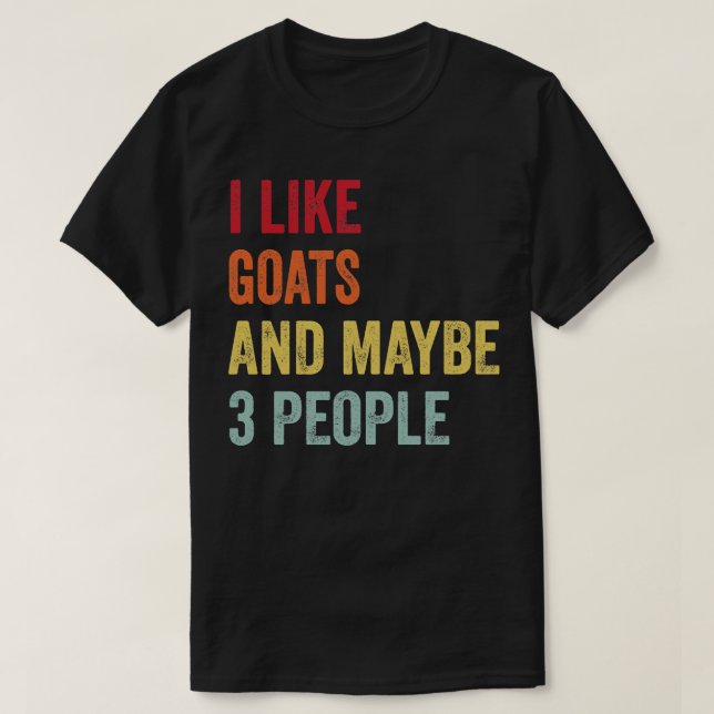 Jag gillar getter kanske 3 personer t shirt (Design framsida)