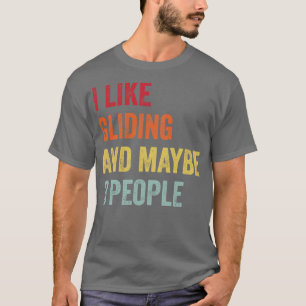 Jag gillar Gliding kanske 3 personer T Shirt