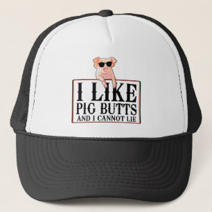 Jag gillar Gris Butts Bacon och allt Keps