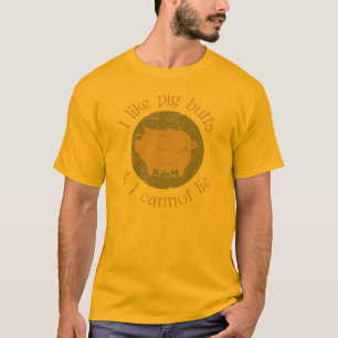 Jag gillar grisändor, och jag kan inte ligga tee shirt