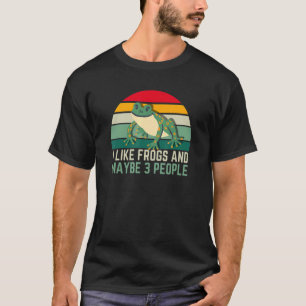 Jag gillar grodor och kanske 3 personer från Frogg T Shirt
