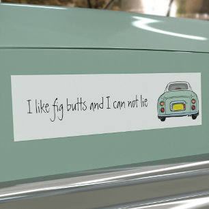 Jag gillar Grönt Figaro Car Bumper Sticker Bildekal