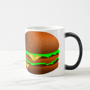 Jag gillar hamburgare, magisk mugg