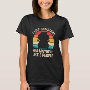 Jag gillar Hamster och som 3 djur T Shirt