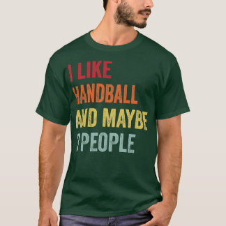 Jag gillar Handball kanske 3 personer T Shirt