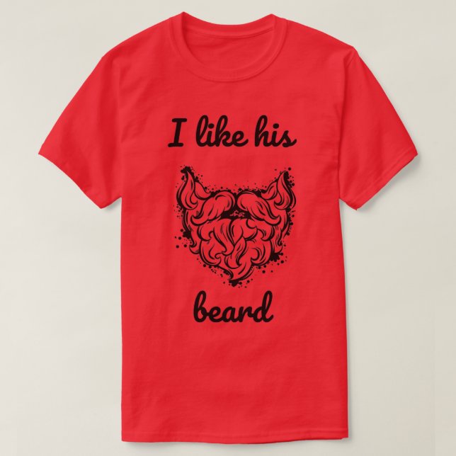 Jag gillar hans Beard Essential TShirt T Shirt (Design framsida)