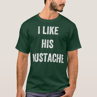 Jag gillar hans mustache t shirt