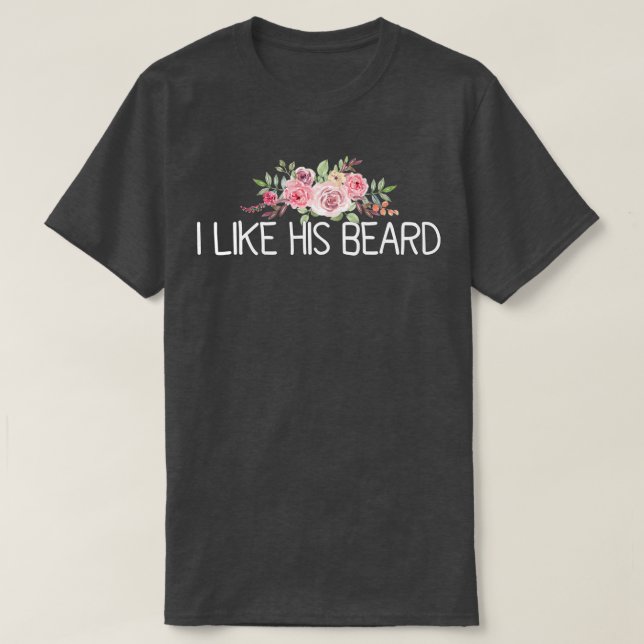 Jag gillar hans skägg 28 t shirt (Design framsida)