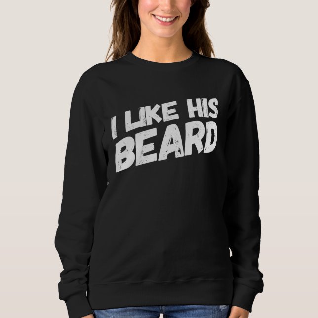 Jag gillar hans skägg Jag gillar hennes stjärt Mat T Shirt (Framsida)