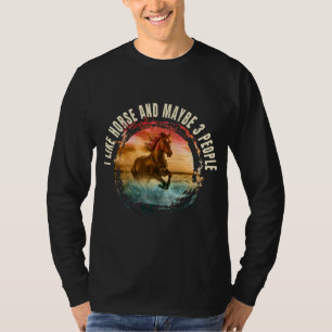 jag gillar häst och kanske 3 personer t shirt