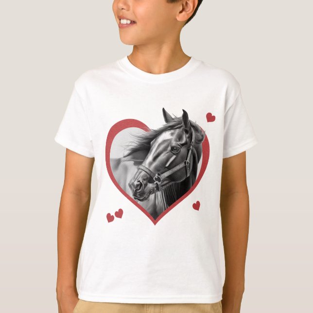 Jag gillar hästar nya 2 t shirt (Framsida)