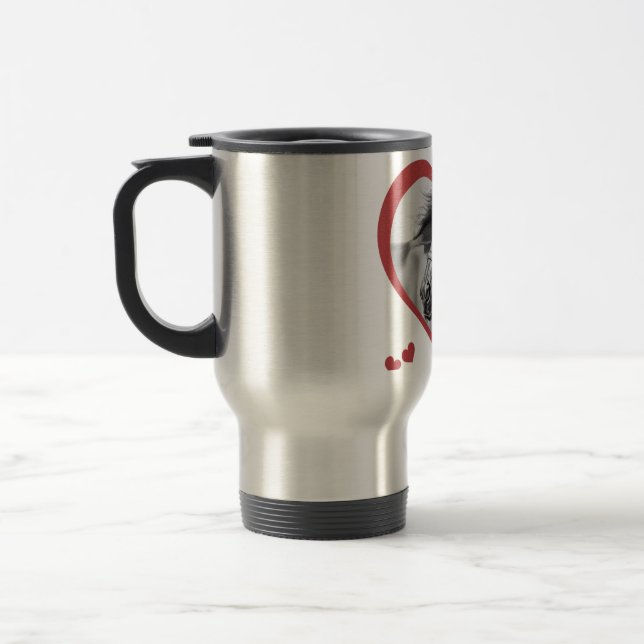 Jag gillar hästar nytt 2 resemugg (Vänster)