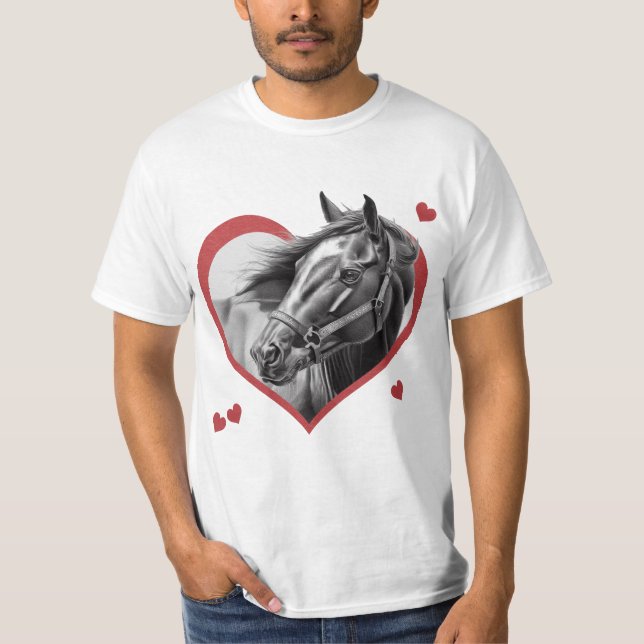Jag gillar hästar nytt 2 t shirt (Framsida)