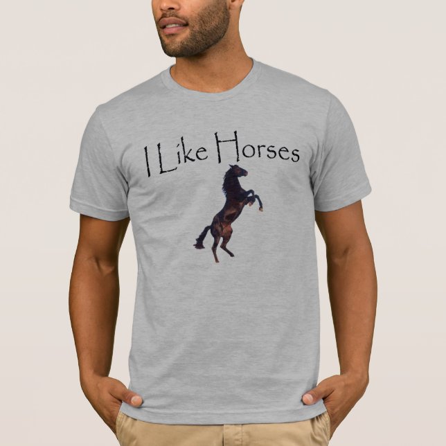 Jag gillar hästar t-shirt (Framsida)