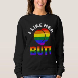 Jag gillar hennes Lesbisk Gay Trans Queer LGbt Q T Shirt