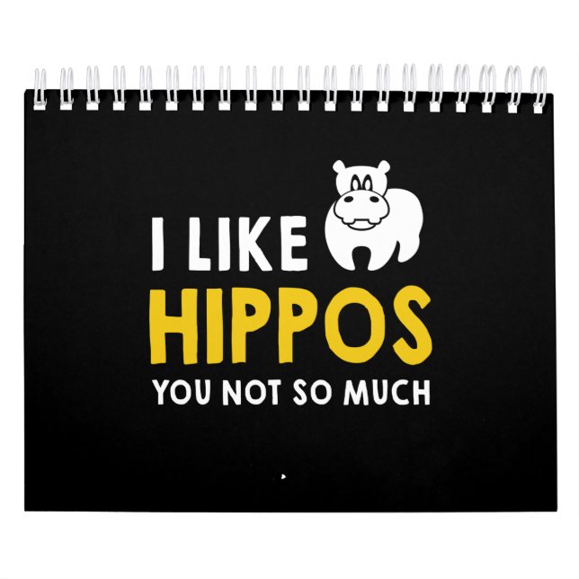 Jag gillar Hippos, du är inte så mycket Costume Gi Kalender (Omslag)