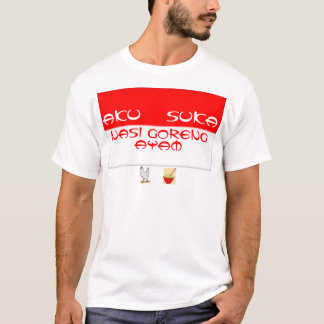 jag gillar höna stekte ris tee shirt
